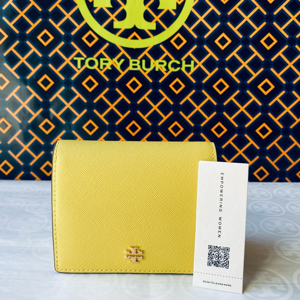 NWT! Tory Burch Emerson Mini Wallet Calendula